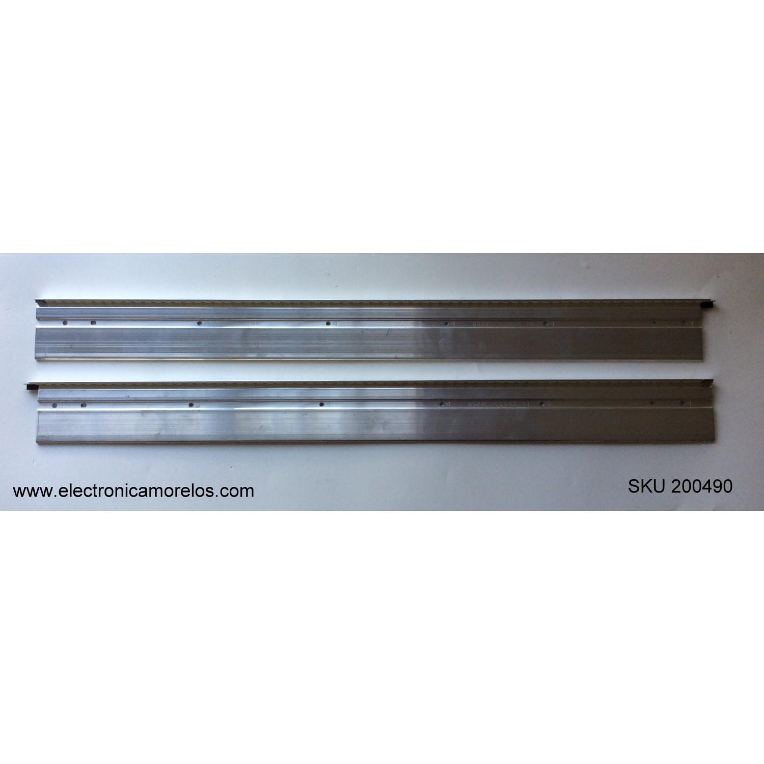 KIT DE LED'S PARA TV (2 PIEZAS) / LG 6922L-0003A / 55" V12 REV0.5 6 R-TYPE 6920L-0001C / PANEL LC550EUE (SE)(R1) / MODELOS 55LS4500-UD / 55LS4500-UD.AUSZLUR / 55LS4500-UD AUSZLHR